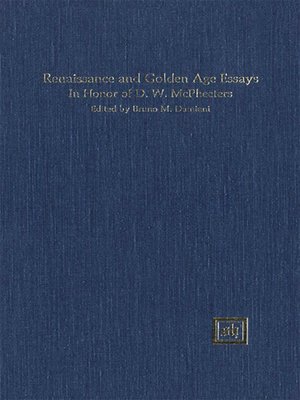 cover image of Renaissance and Golden Age Studies in Honor of D. W. McPheeters